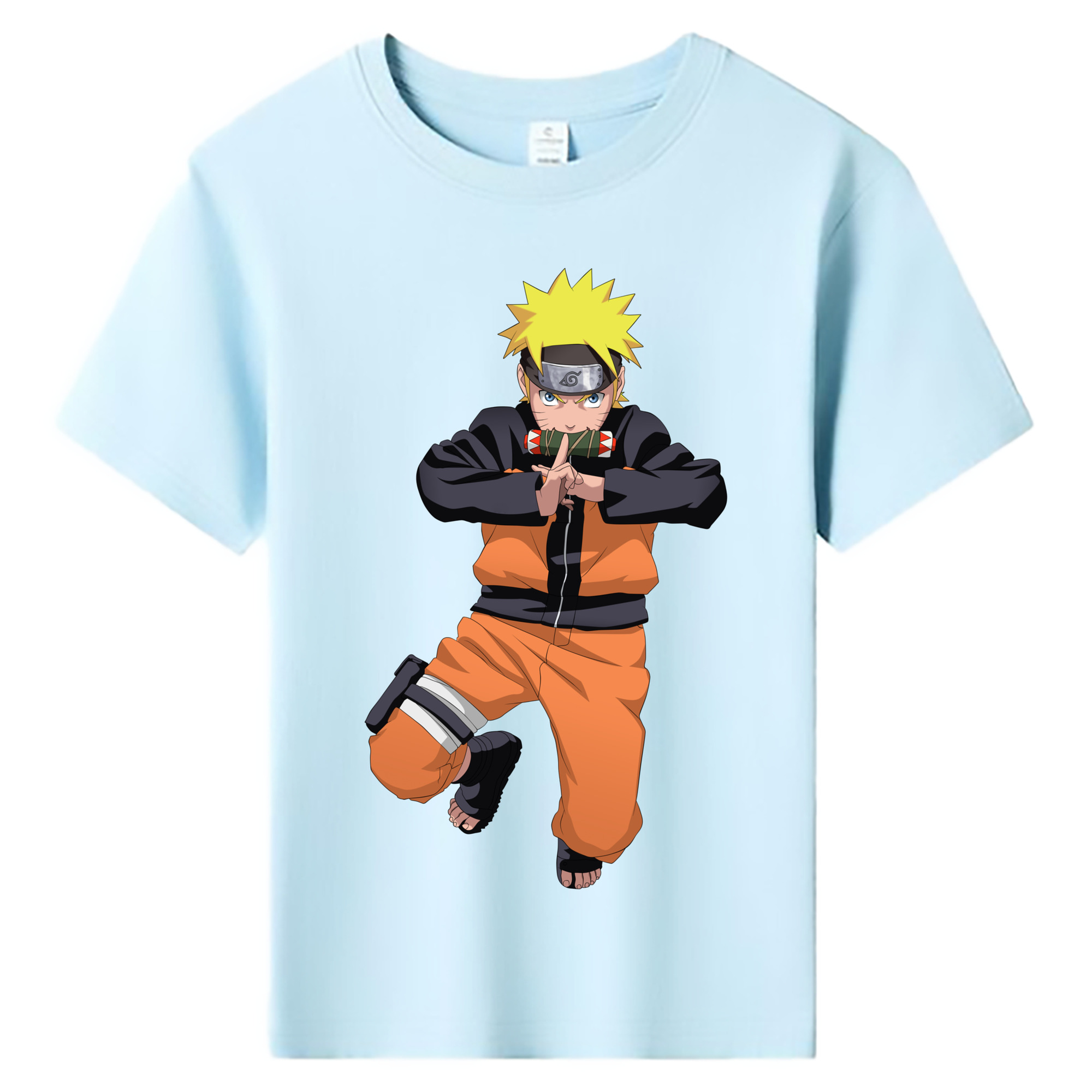 （画像用） NARUTO -ナルト- うずまき ナルト Uzumaki Naruto 綿100％キッズTシャツ（フロントプリント）